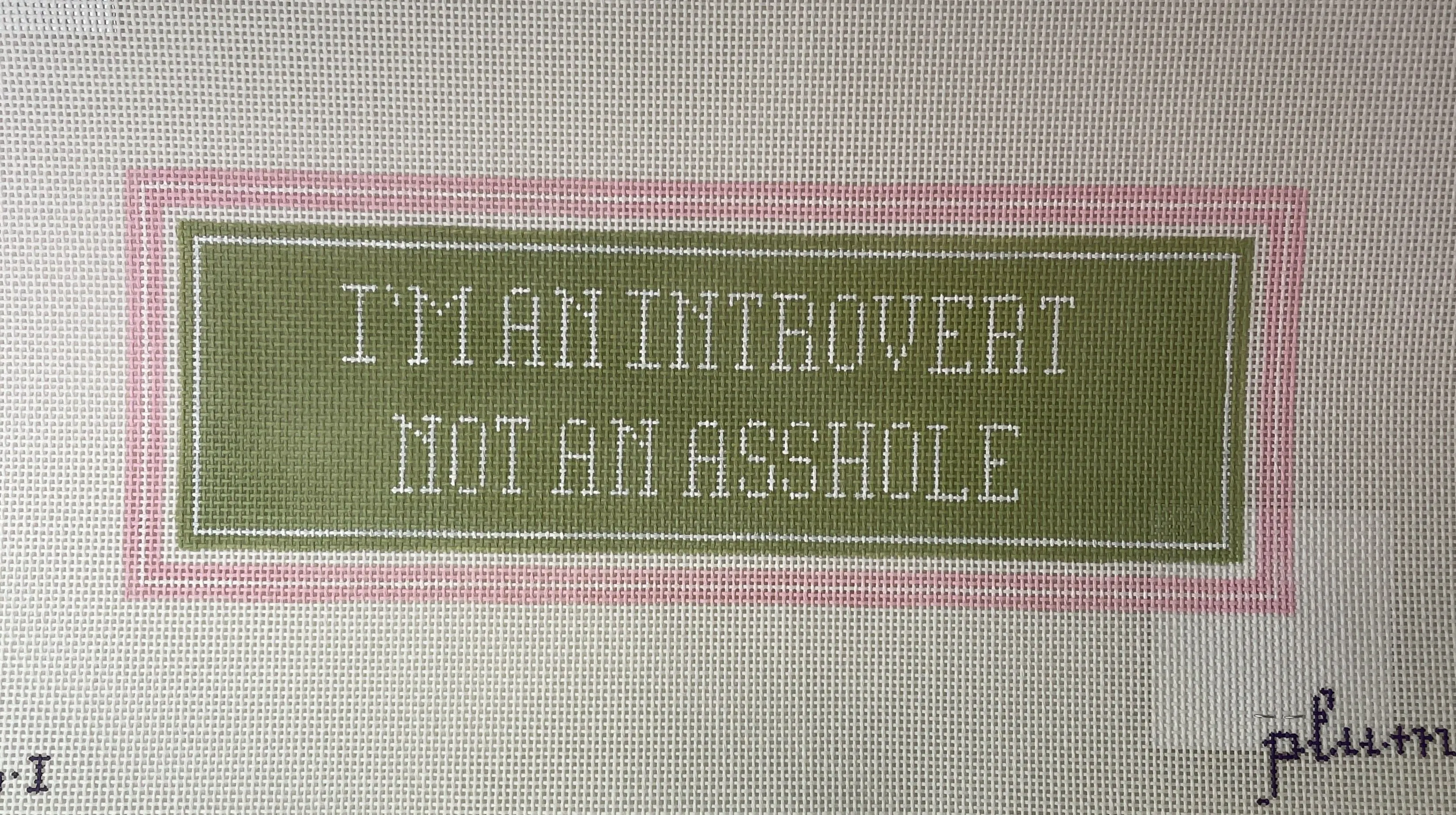 Plum Stitchery 26I I'm an Introvert..