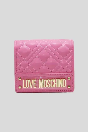 Portafogli Quilted Nappa Pu - Fuxia
