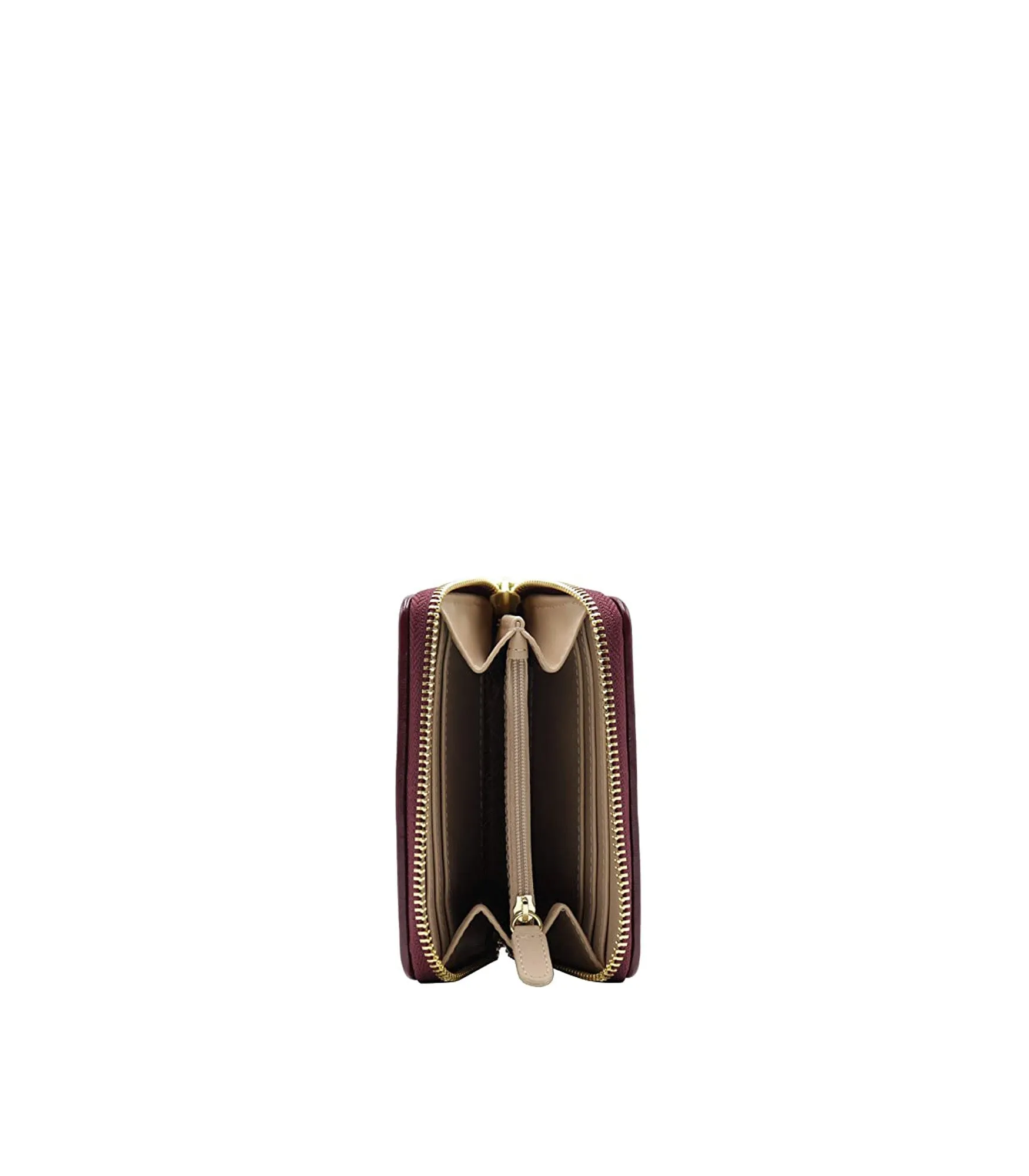 Portafogli Quilted Nappa Pu - Vino