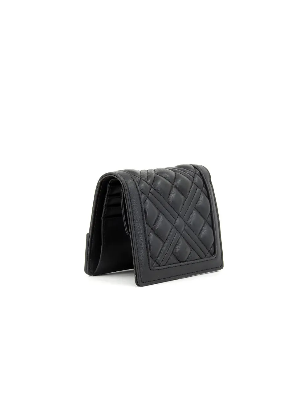 Portafoglio Quilted Pu - Nero Galvanica Canna Da Fucile