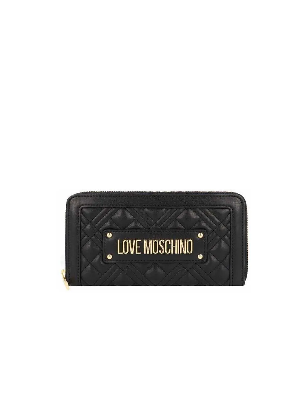 Portafoglio Quilted Pu - Nero