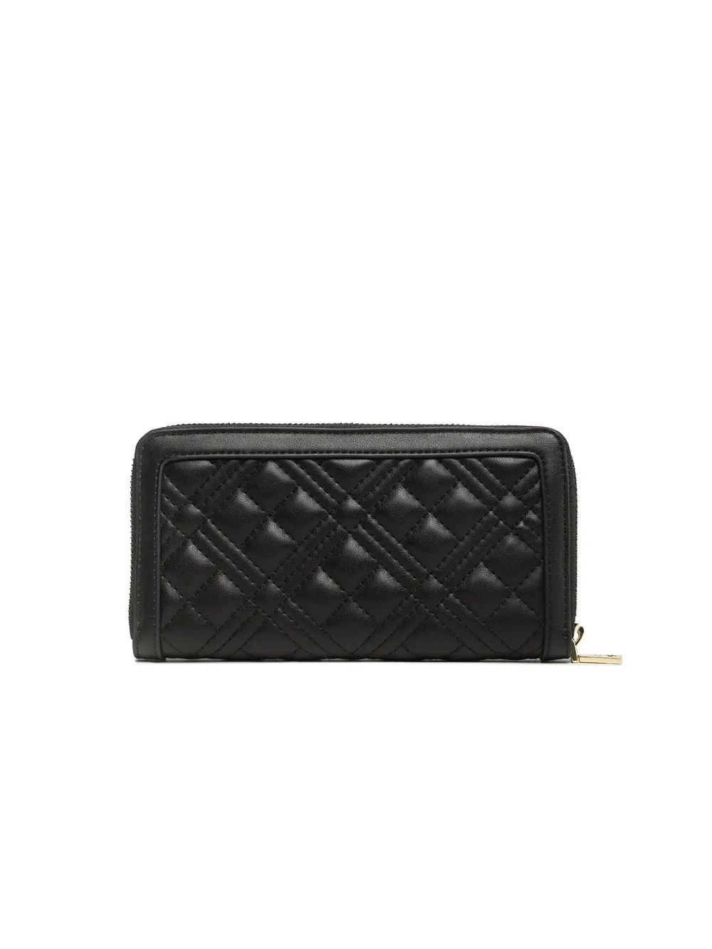 Portafoglio Quilted Pu - Nero