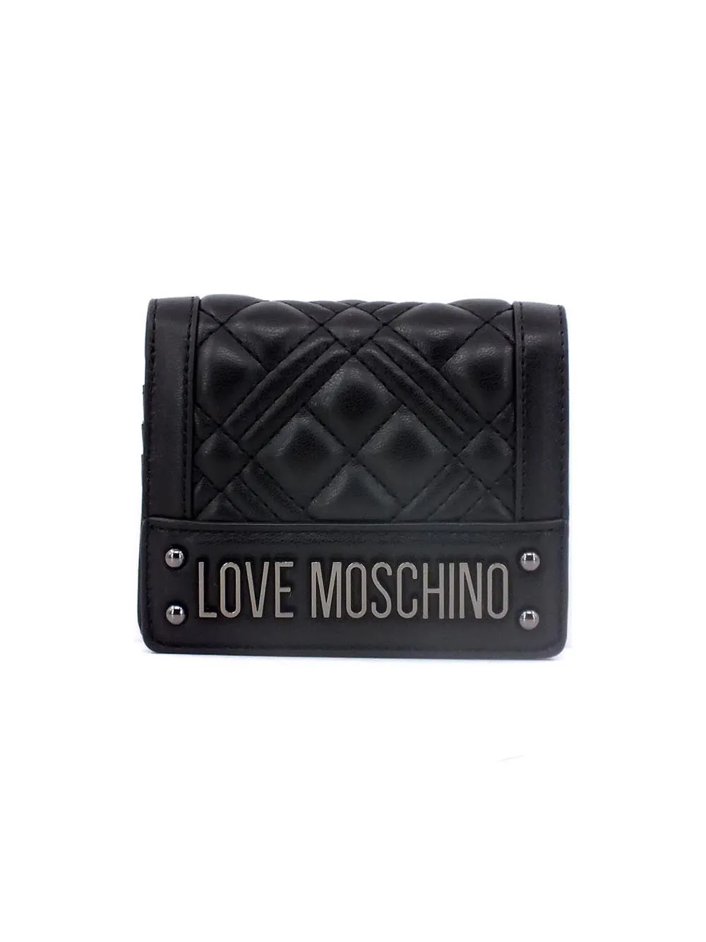 Portafoglio Quilted Pu - Nero/Galvanica Canna di Fucile