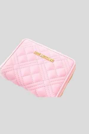 Portafoglio Quilted Pu - Rosa