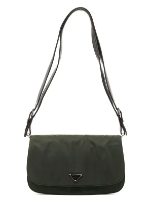 Prada Green Tessuto Shoulder Bag