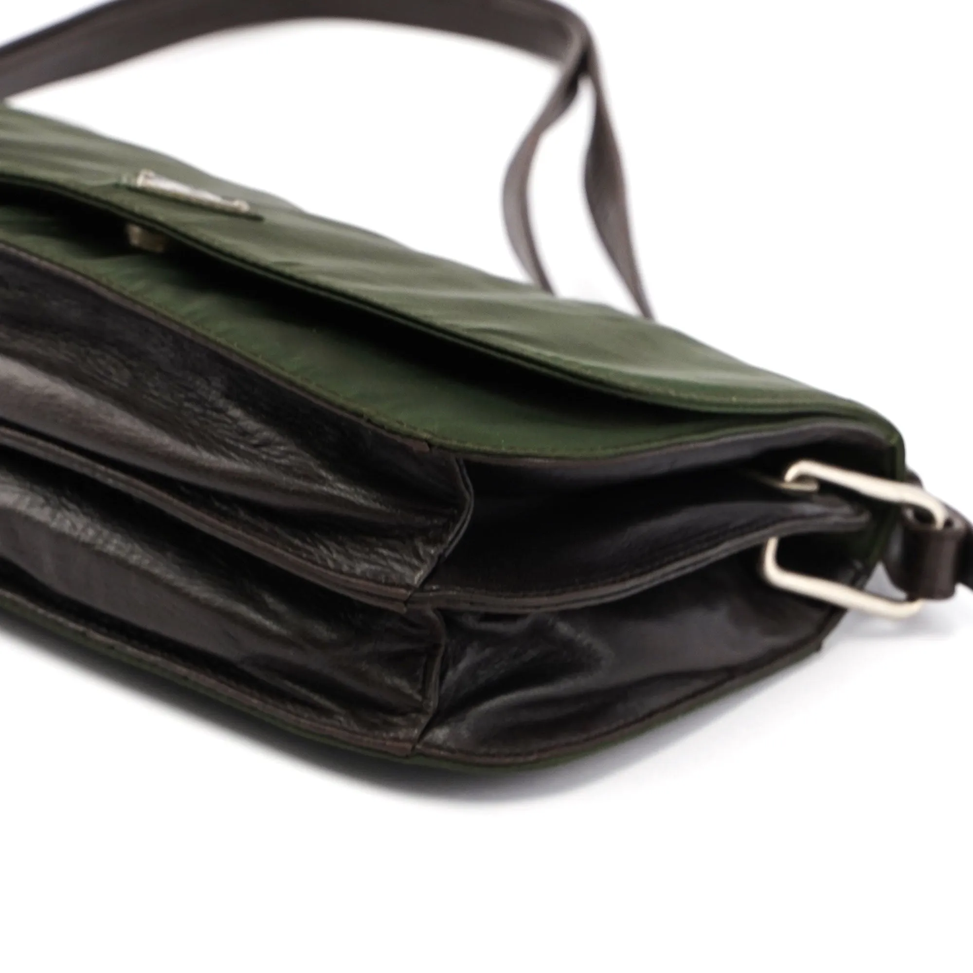 Prada Green Tessuto Shoulder Bag