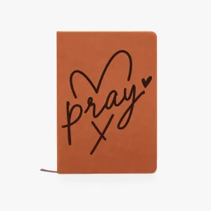 Pray. PU Leather Journal Notebook