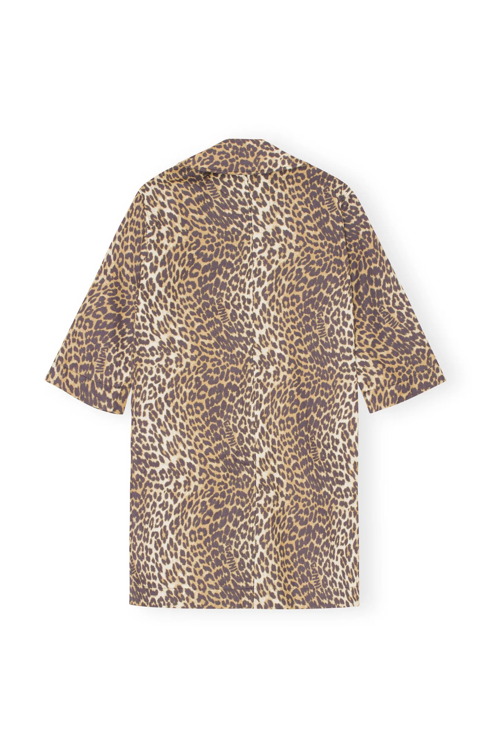 Printed Canvas Coat - Almond Milk