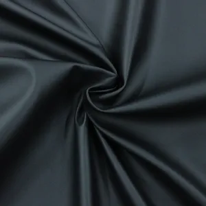 Pu Dull Black Leather Fabric 150 cm