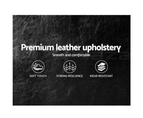 PU Leather Bed Frame Headboard - Black