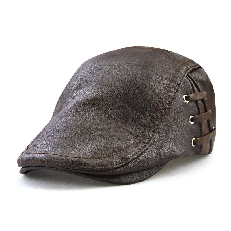 PU leather cap