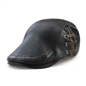PU leather cap