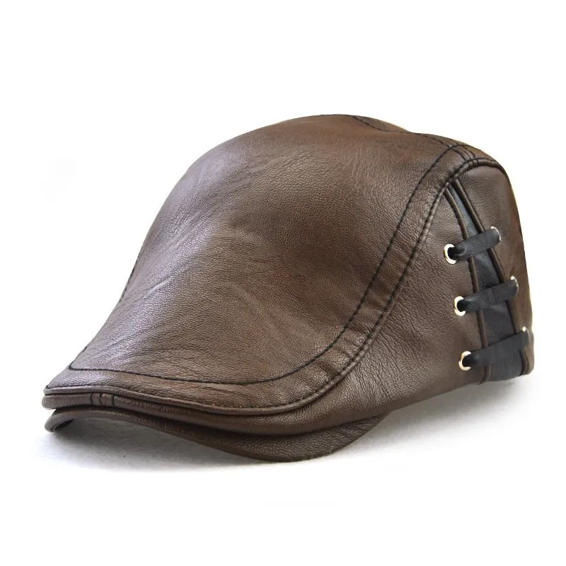 PU leather cap
