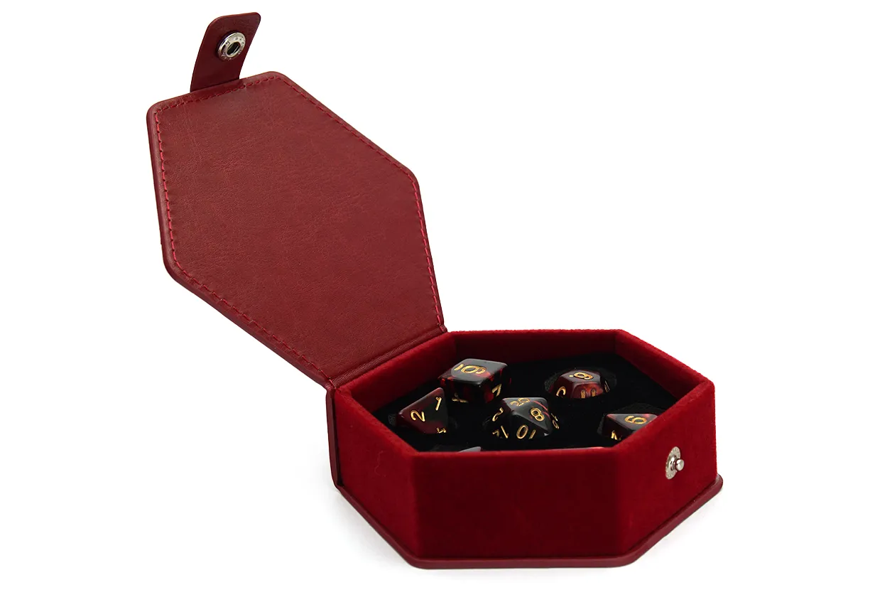 PU Leather Dice Case | Red