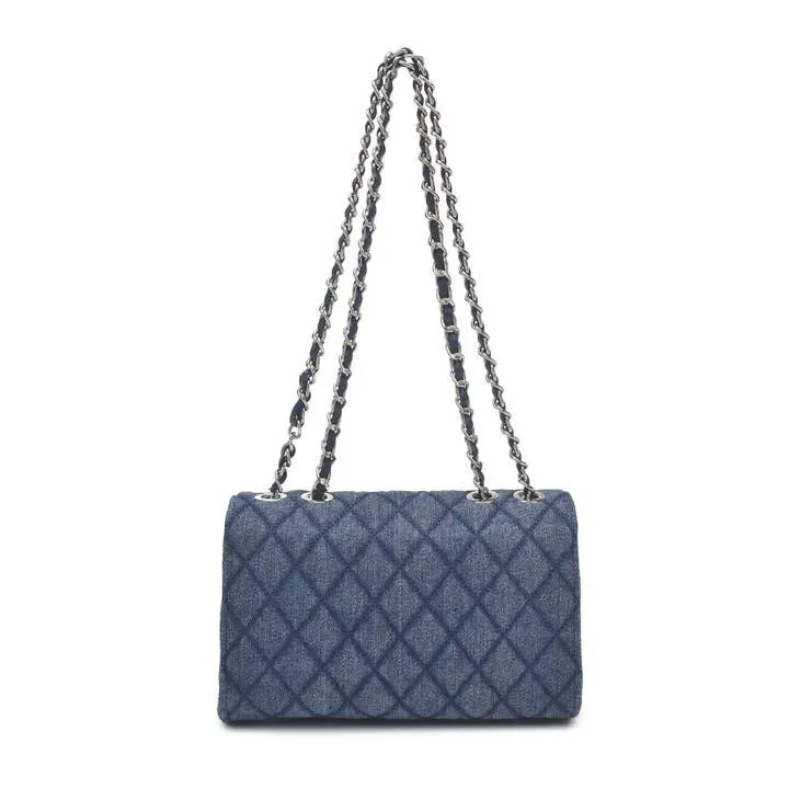 Quilted Denim Crossbody Purse