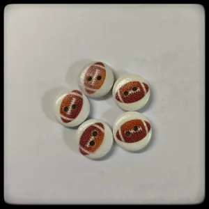 "Rugby" wooden baby buttons