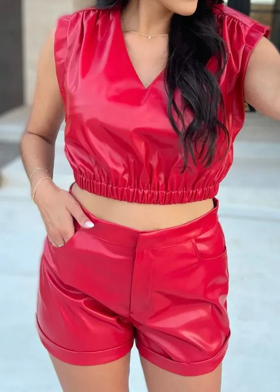 Red Leather Set