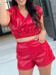 Red Leather Set