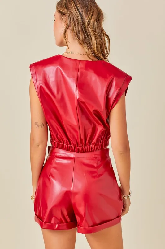 Red Leather Set