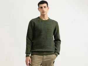 Regular Fit Round Neck Typography Sweater