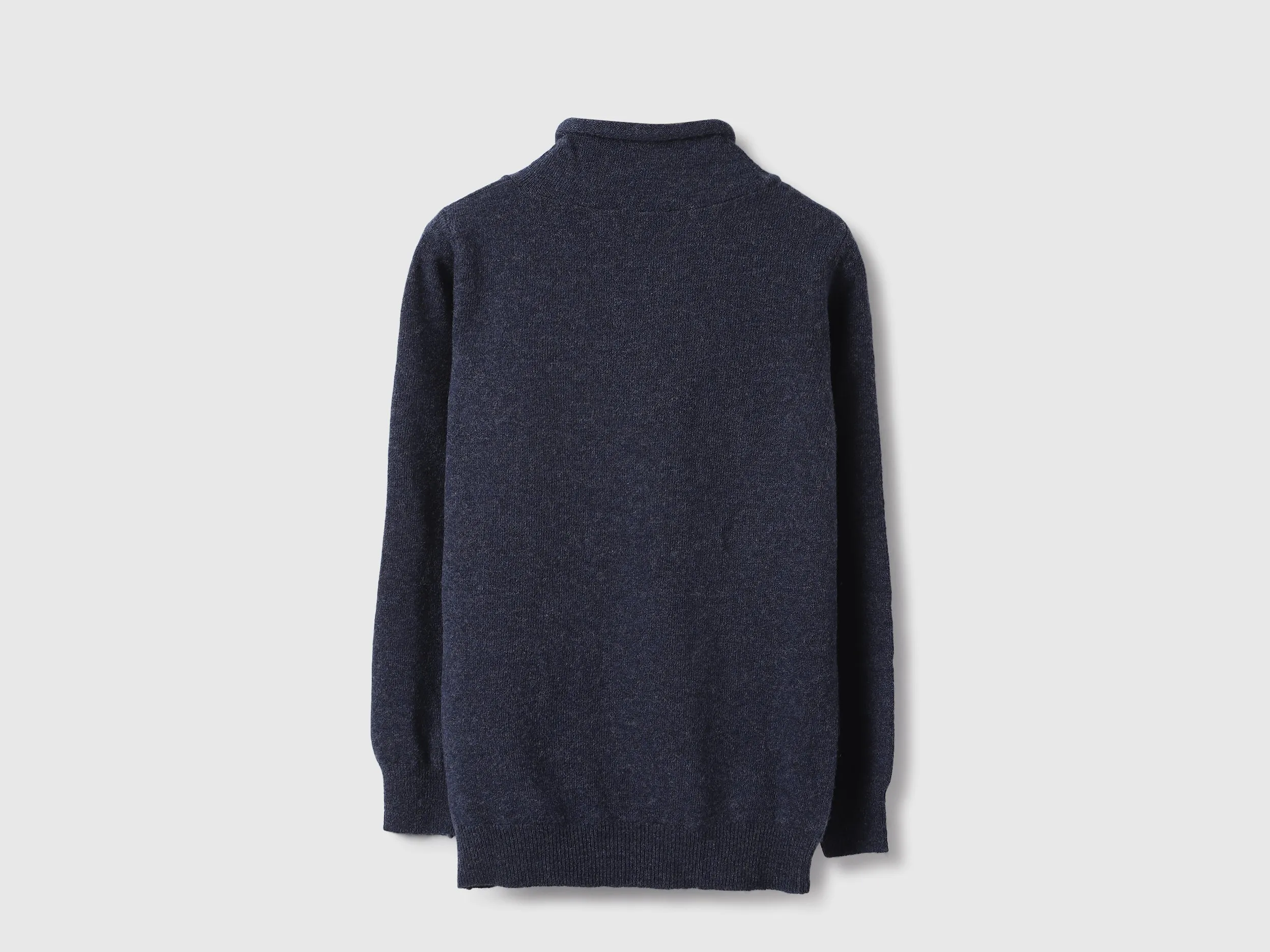 Regular Fit Shawl Neck Textured Sweater