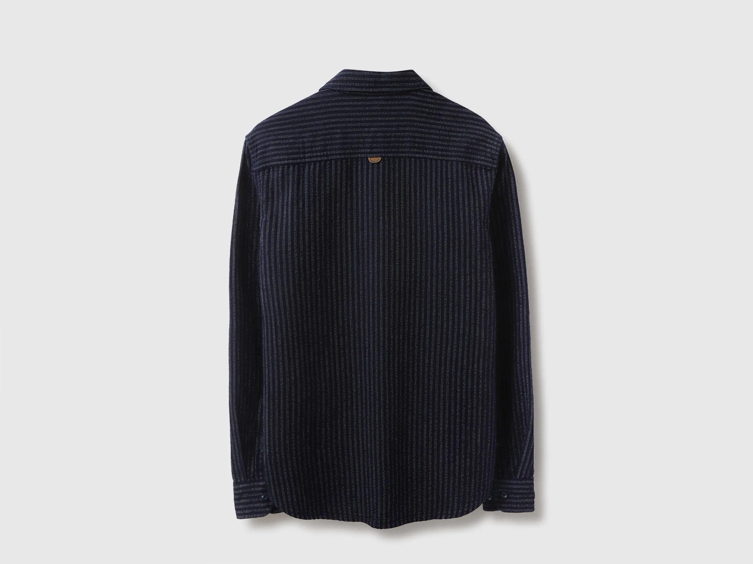 Regular Fit Spread Collar Striped Shirt
