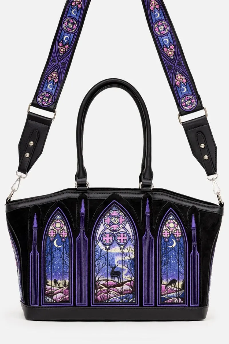 Restyle Northern Lights Shopper Bag Gothic Stained Glass