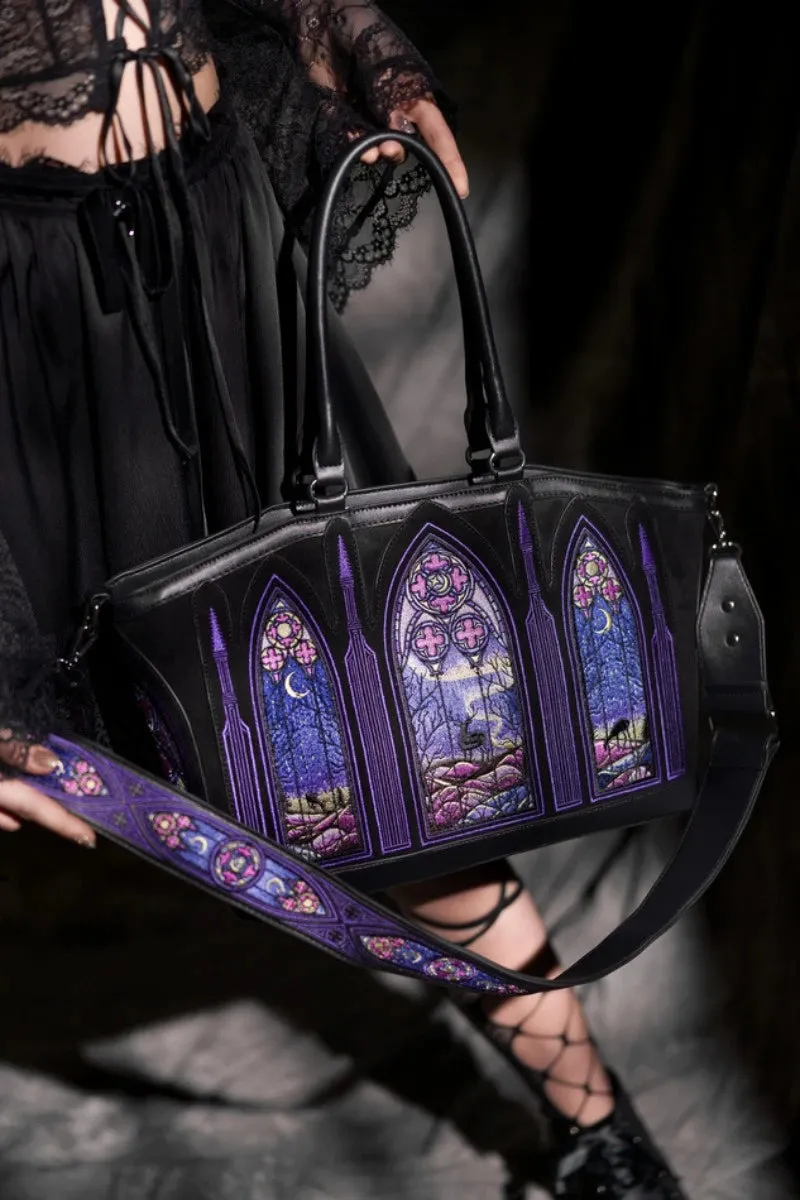 Restyle Northern Lights Shopper Bag Gothic Stained Glass