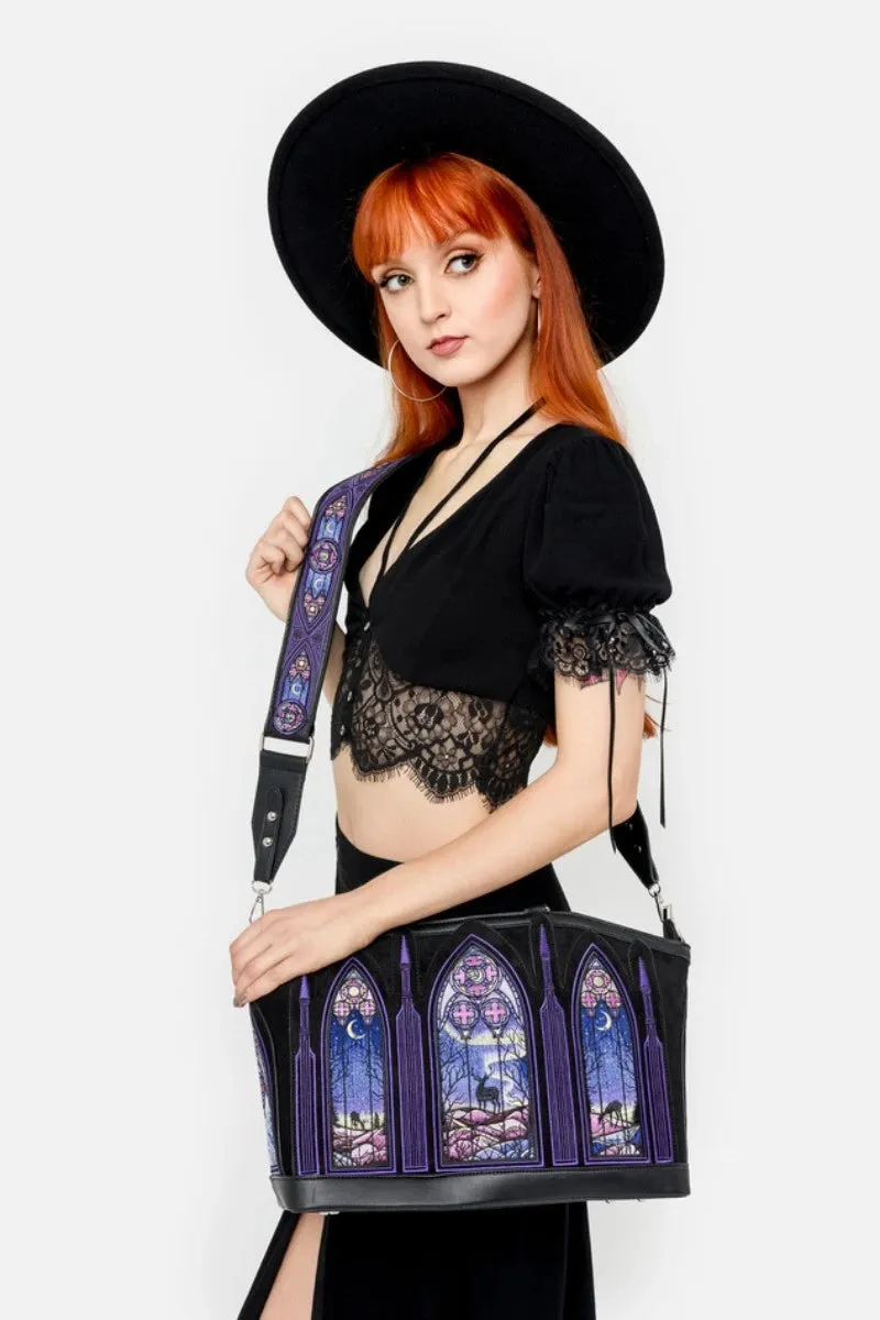 Restyle Northern Lights Shopper Bag Gothic Stained Glass