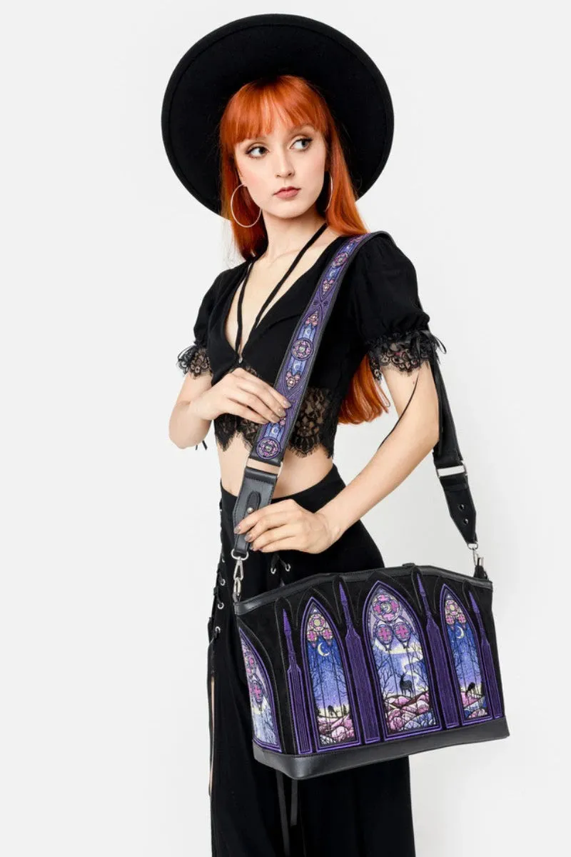 Restyle Northern Lights Shopper Bag Gothic Stained Glass