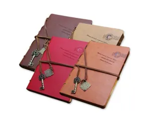 Retro Leather Blank Pages Journal Diary Notebook