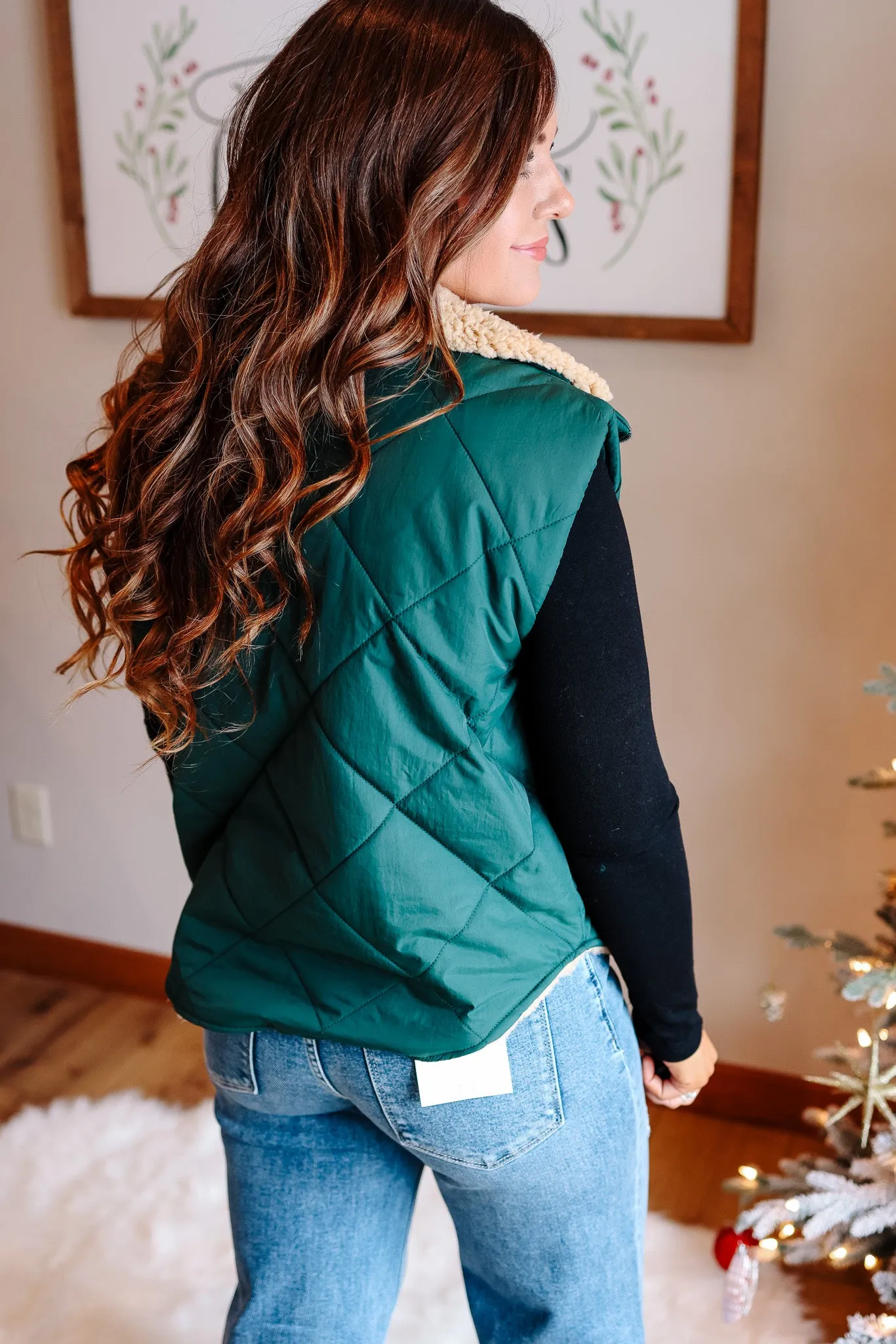 Rio Quilted Vest - Hunter Green