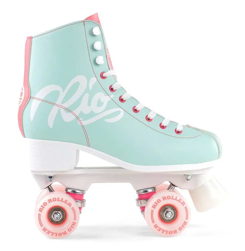 Rio Roller Script Roller Skates - Teal