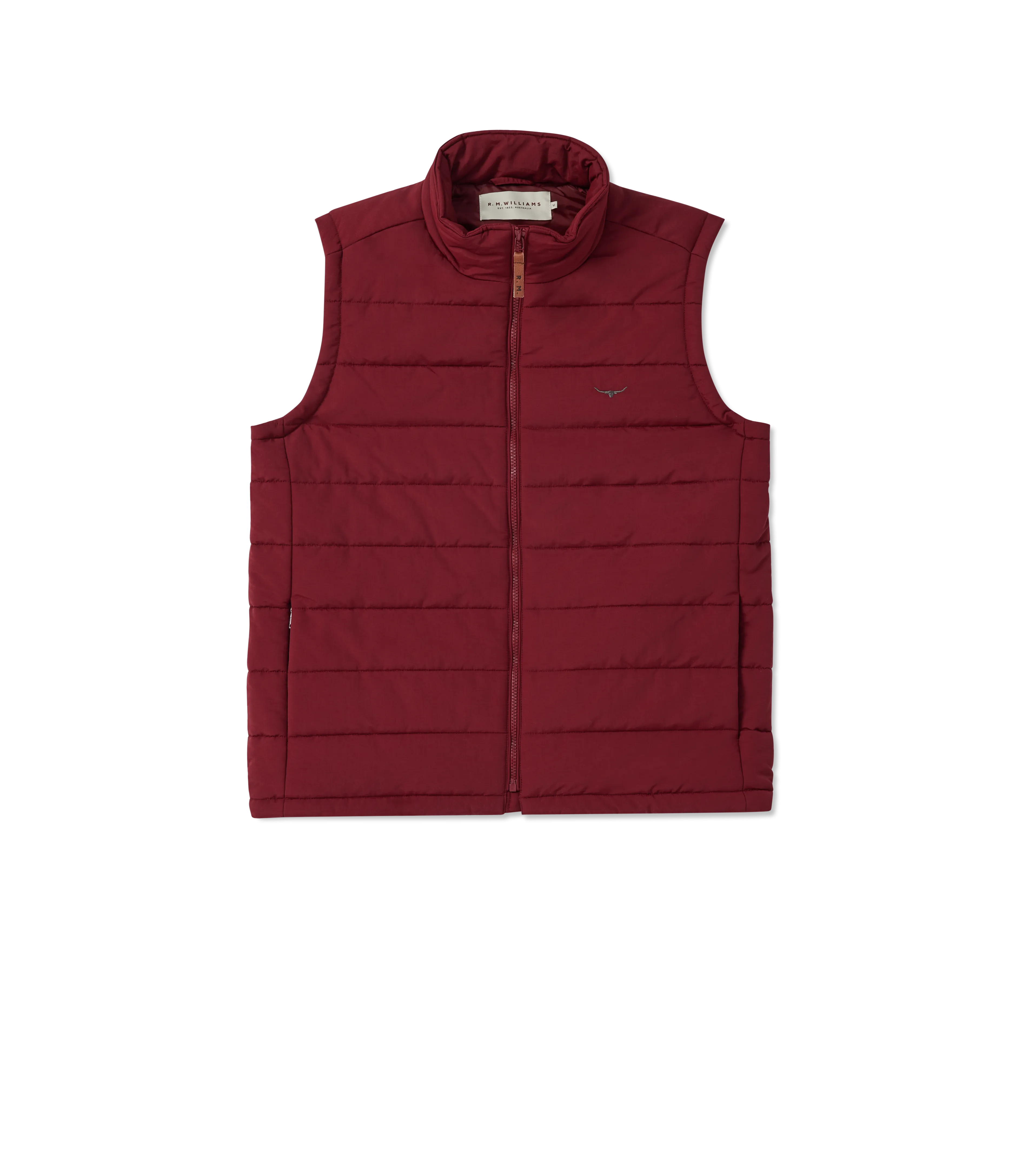 R.M. Williams Patterson Creek Vest - Burgundy