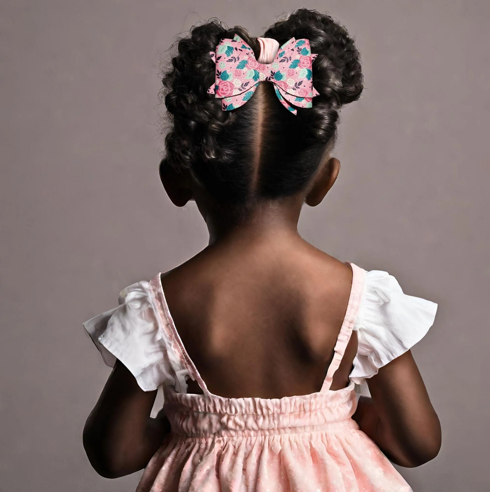 Rose Flower Hair Bow
