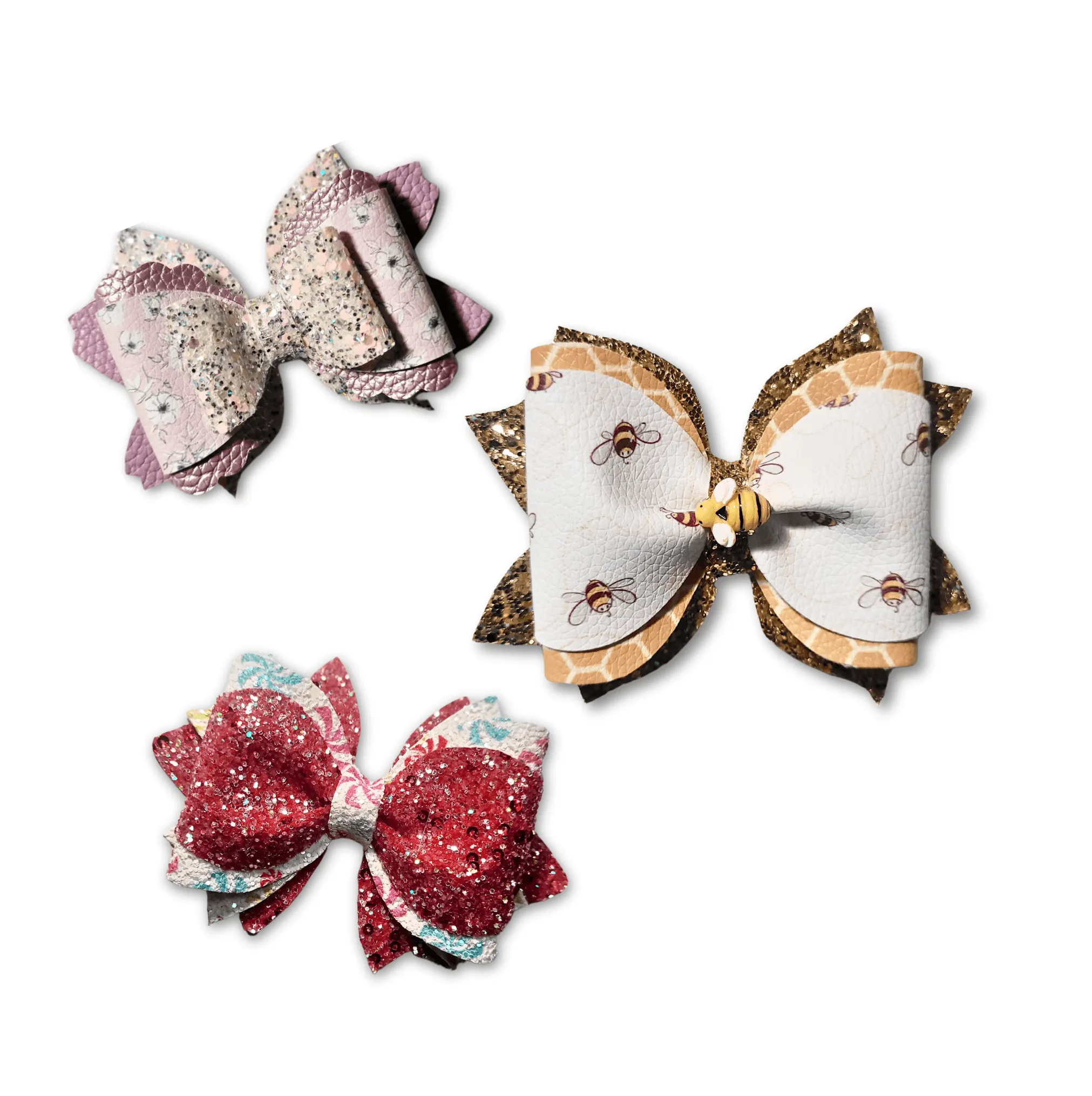 Rose Flower Hair Bow