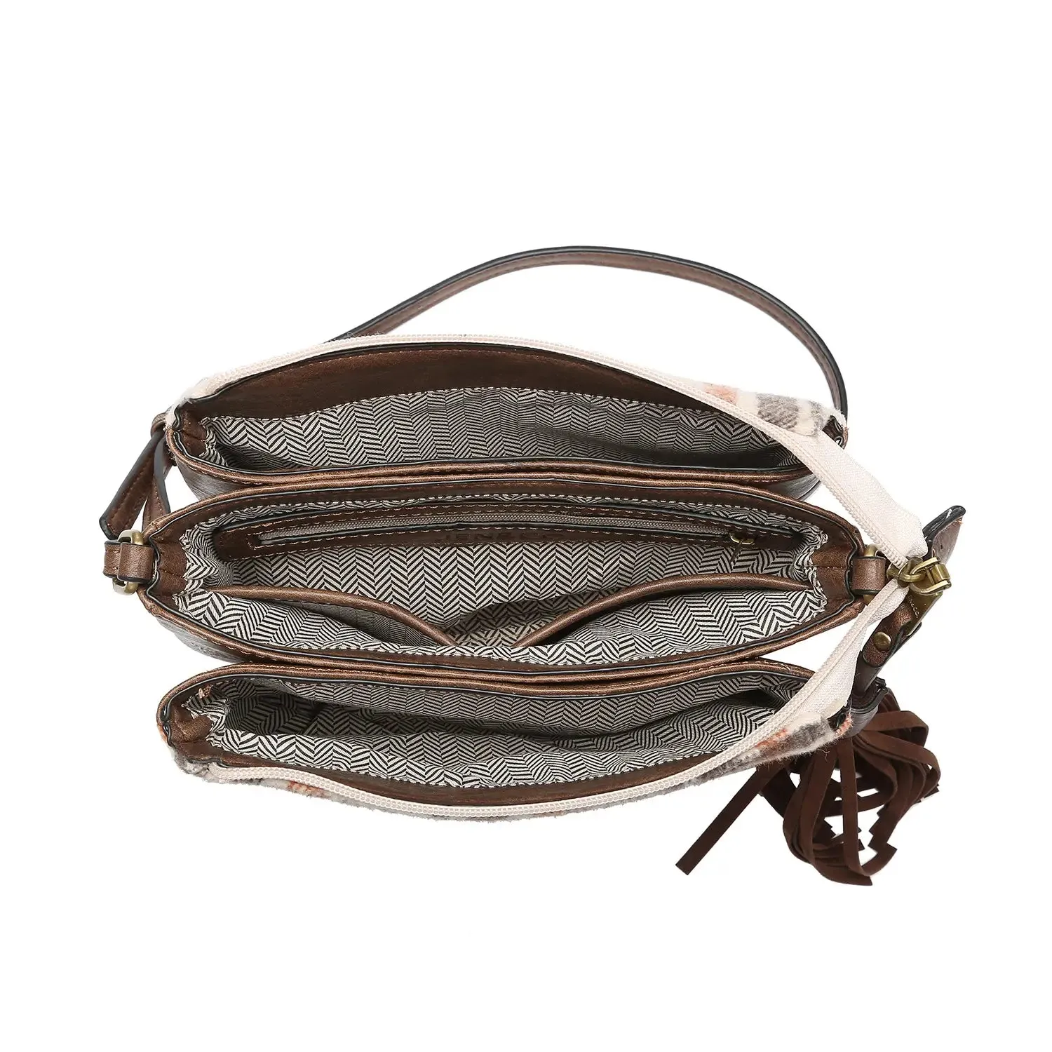 Sabrina Two Tone Crossbody Black