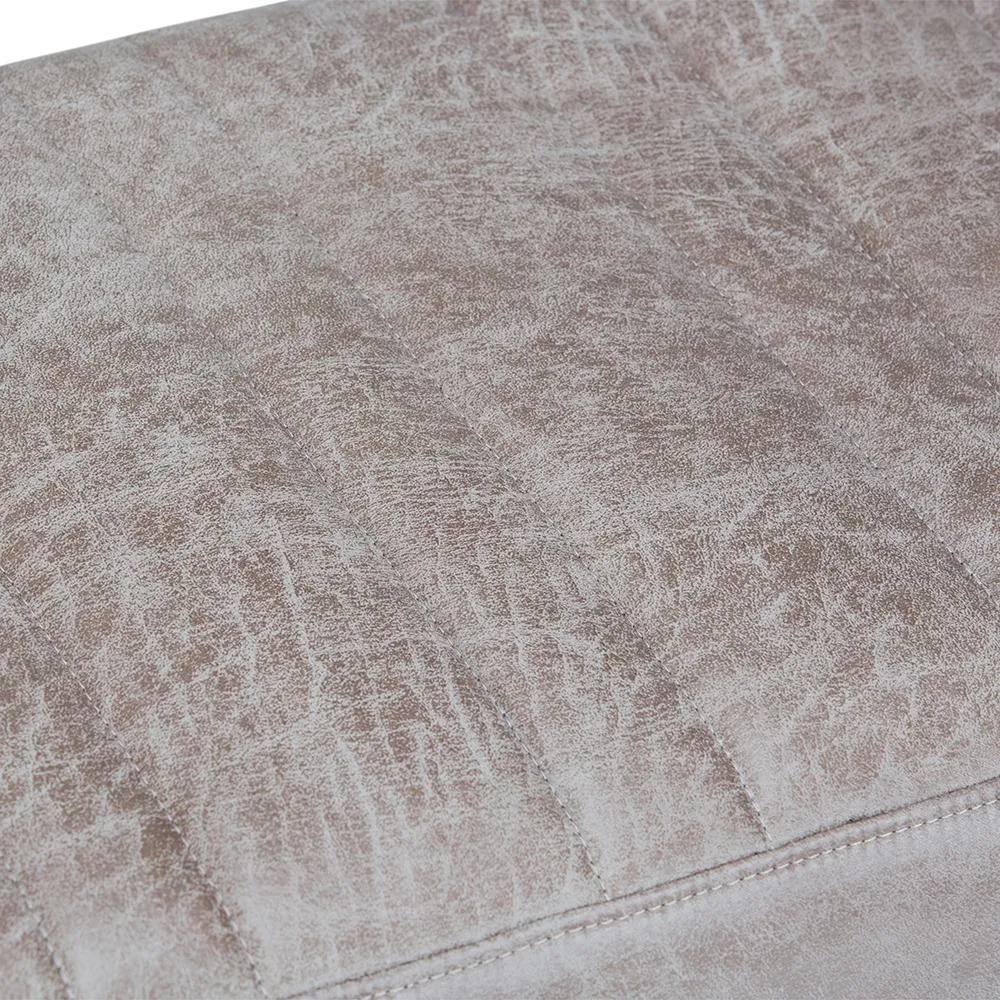 Salinger Ottoman Bench in Distressed Vegan Leather
