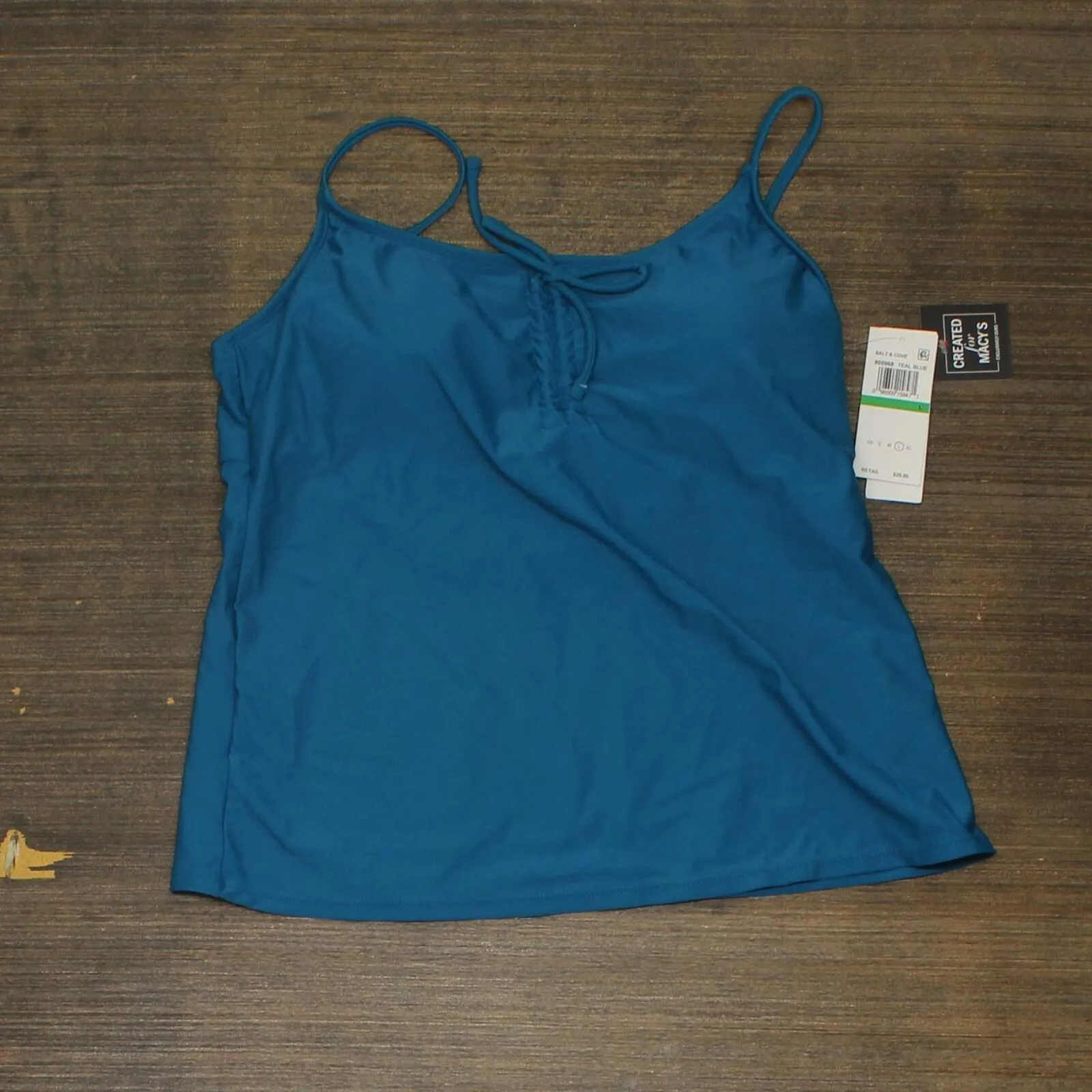 Salt   Cove Juniors' Tie-Front Tankini Top 805068