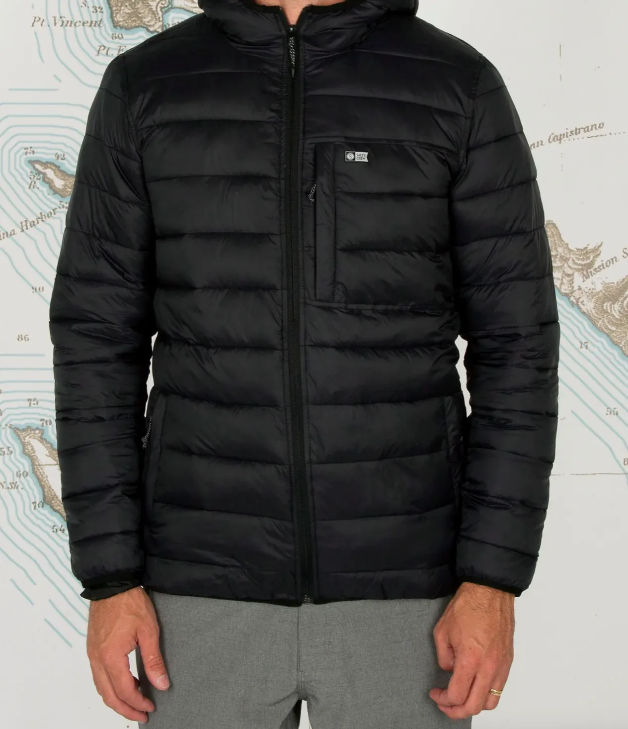 SALTY CREW   BARRIER BLACK JACKET