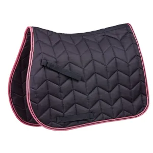 Saxon Element Saddle Pad - Navy/Pink