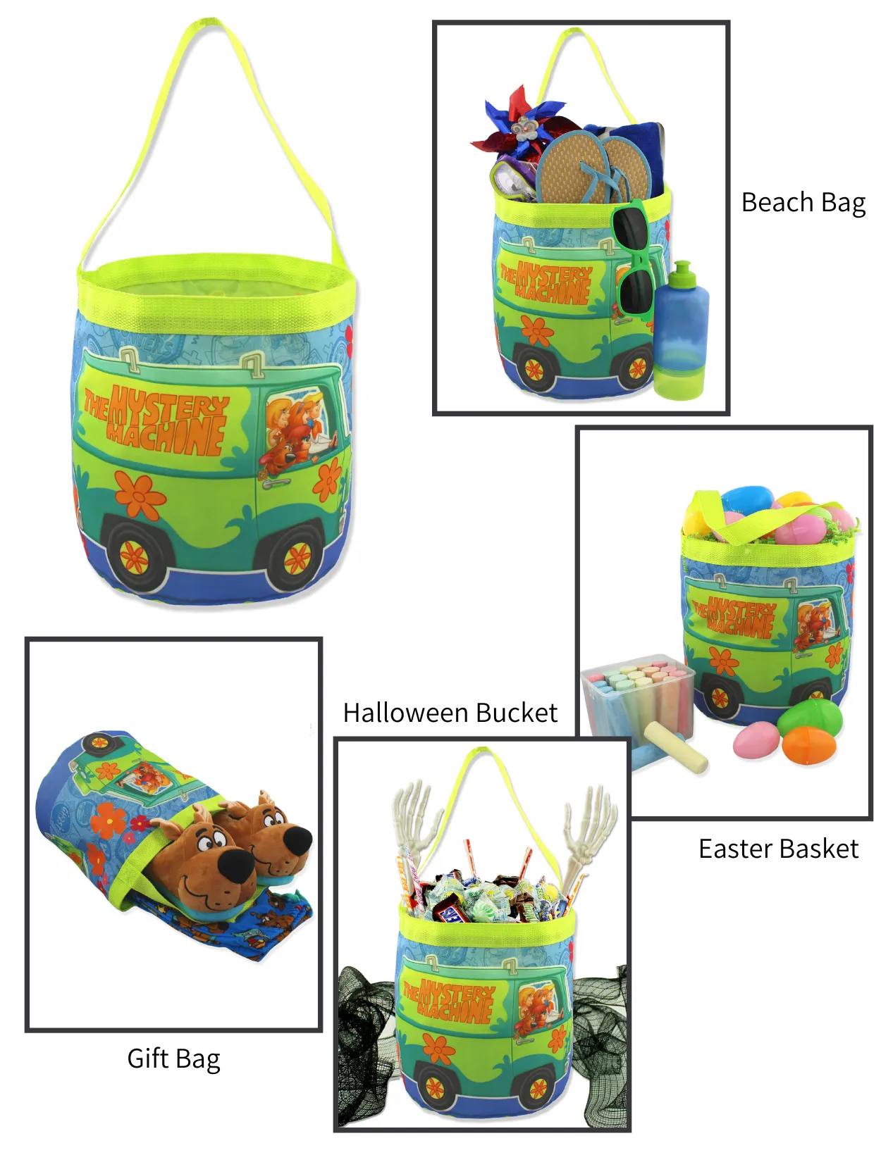 Scooby-Doo Collapsible Bucket Tote Bag