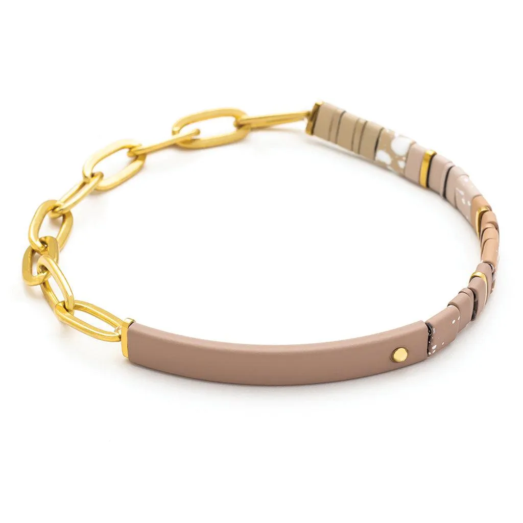 Scout Curated Wears Good Karma Ombre Chain Bracelet - Gratitude Fawn/Gold