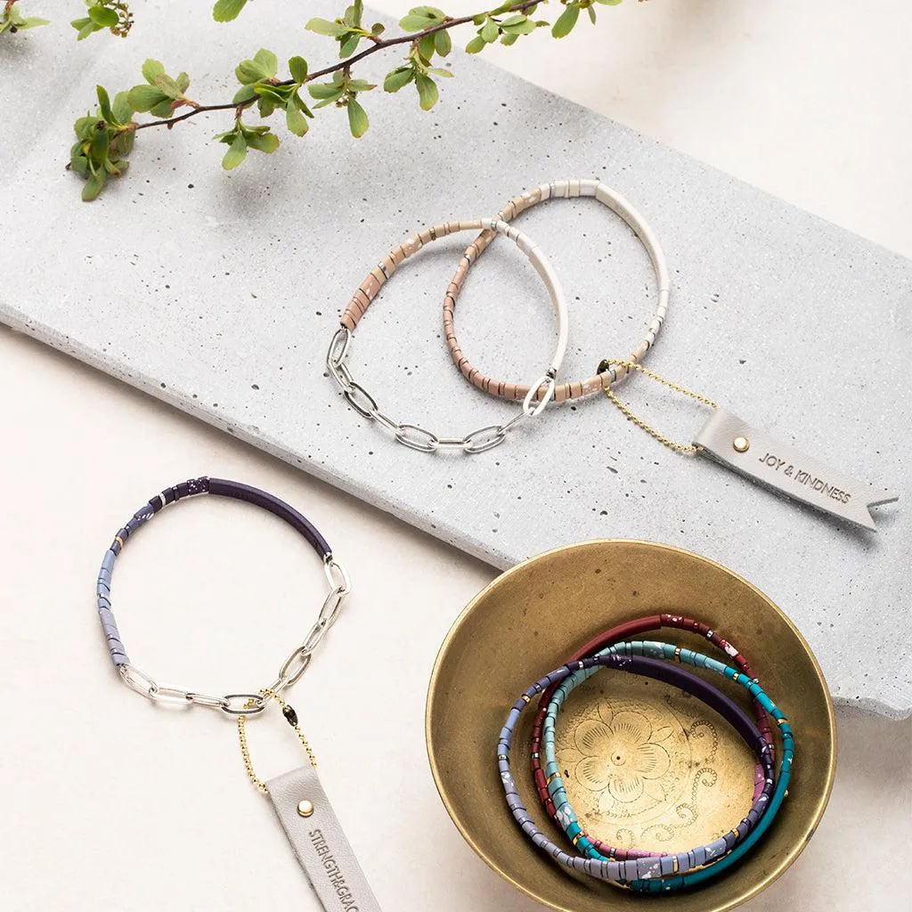 Scout Curated Wears Good Karma Ombre Chain Bracelet - Gratitude Fawn/Gold