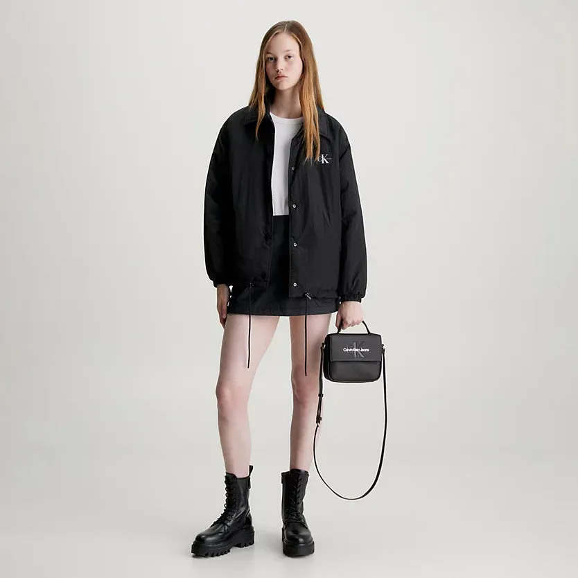 Sculpted Flap Bag - Black Multi