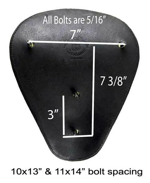 Seat Chopper Bobber Harley Sportster Honda Rebel Yamaha 11"x14" B & B Alligator