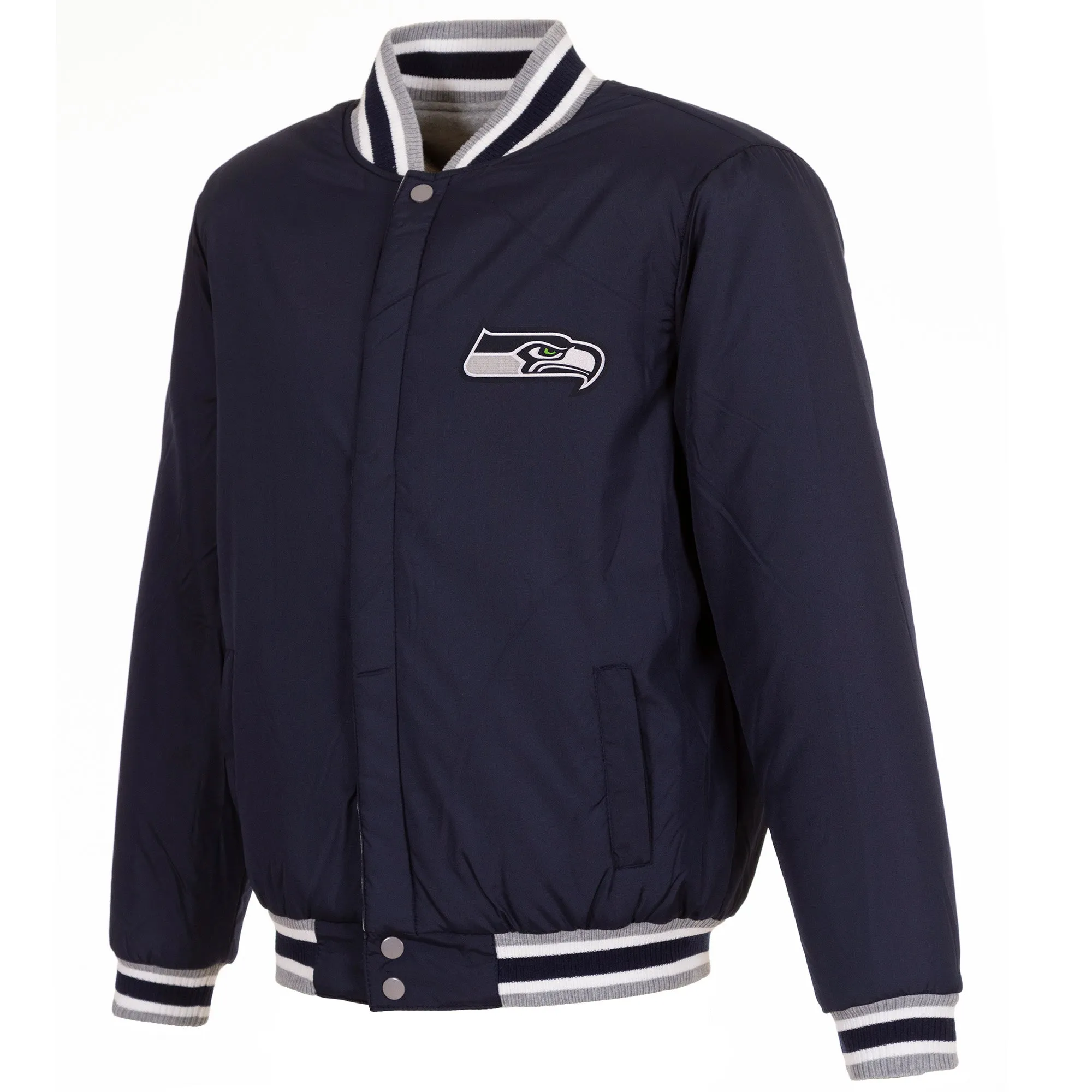Seattle Seahawks Reversible Two-Tone Fleece Jacket
