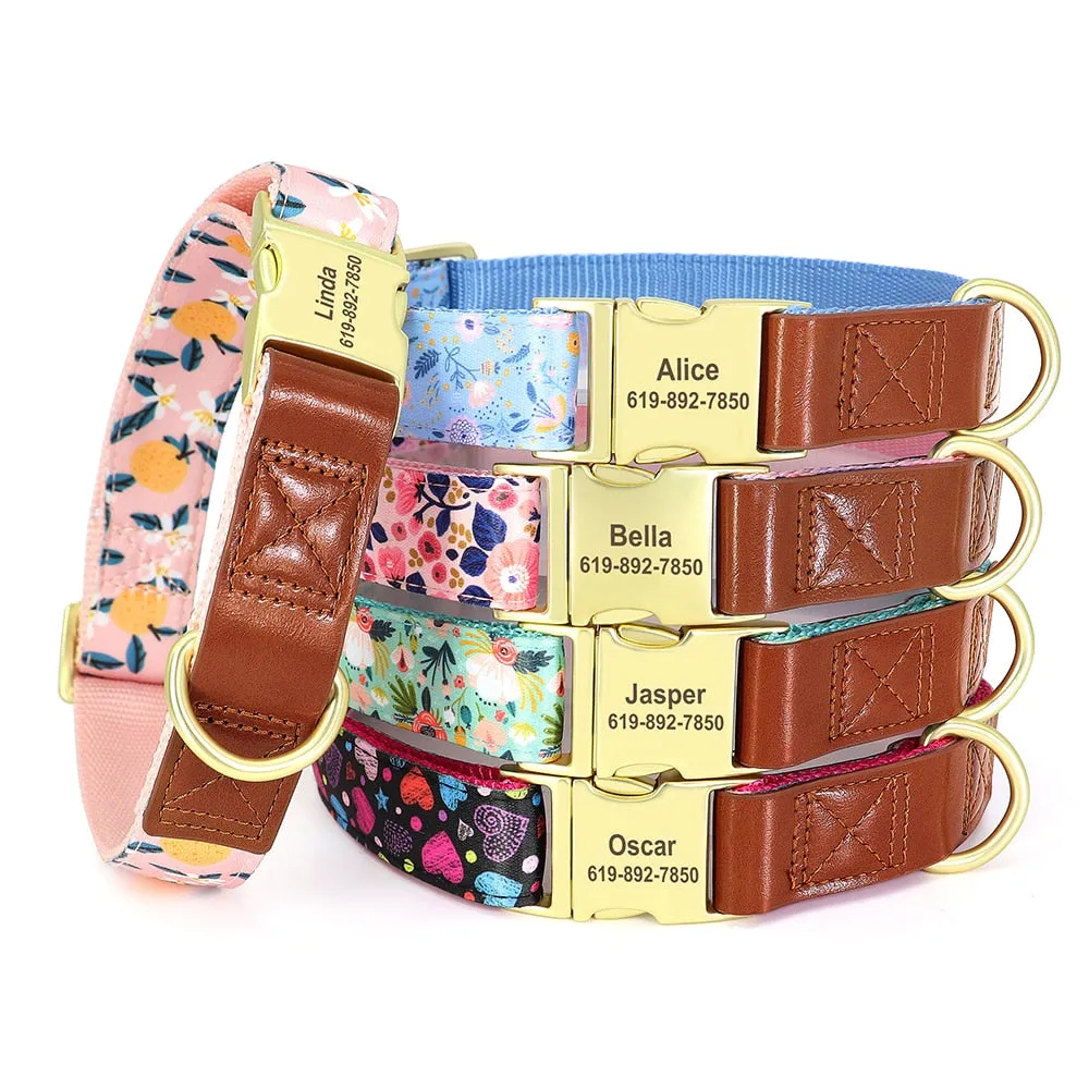 Shades Of PU Leather Collars: Personalized