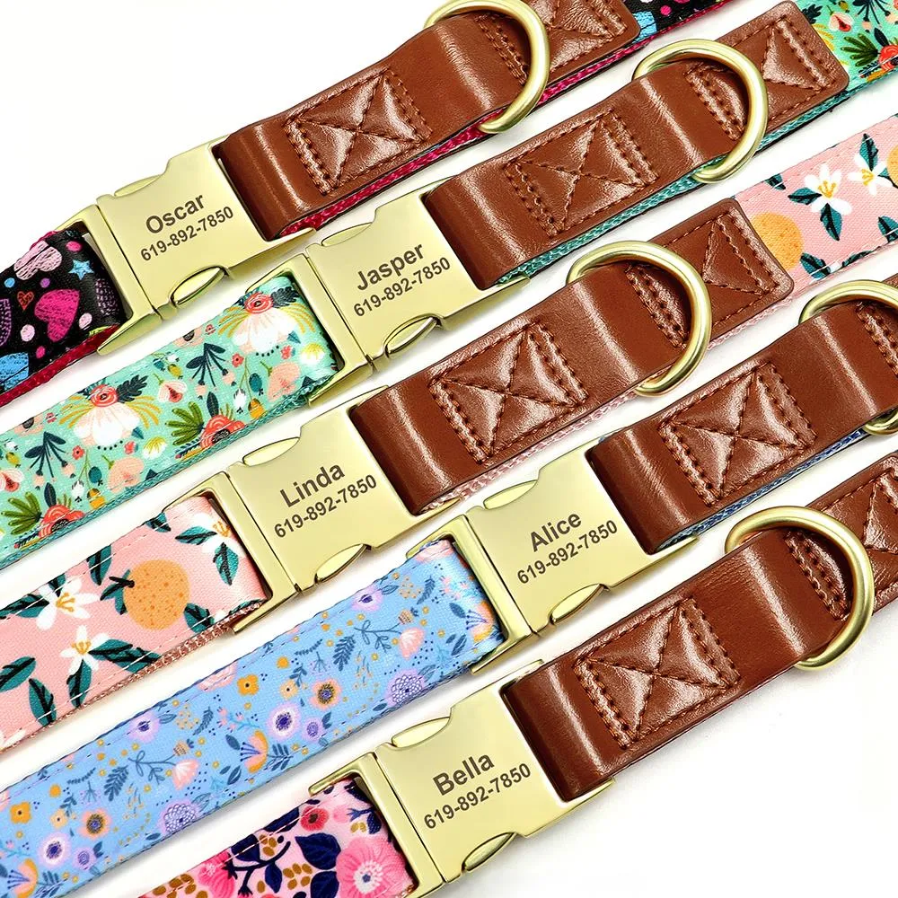 Shades Of PU Leather Collars: Personalized