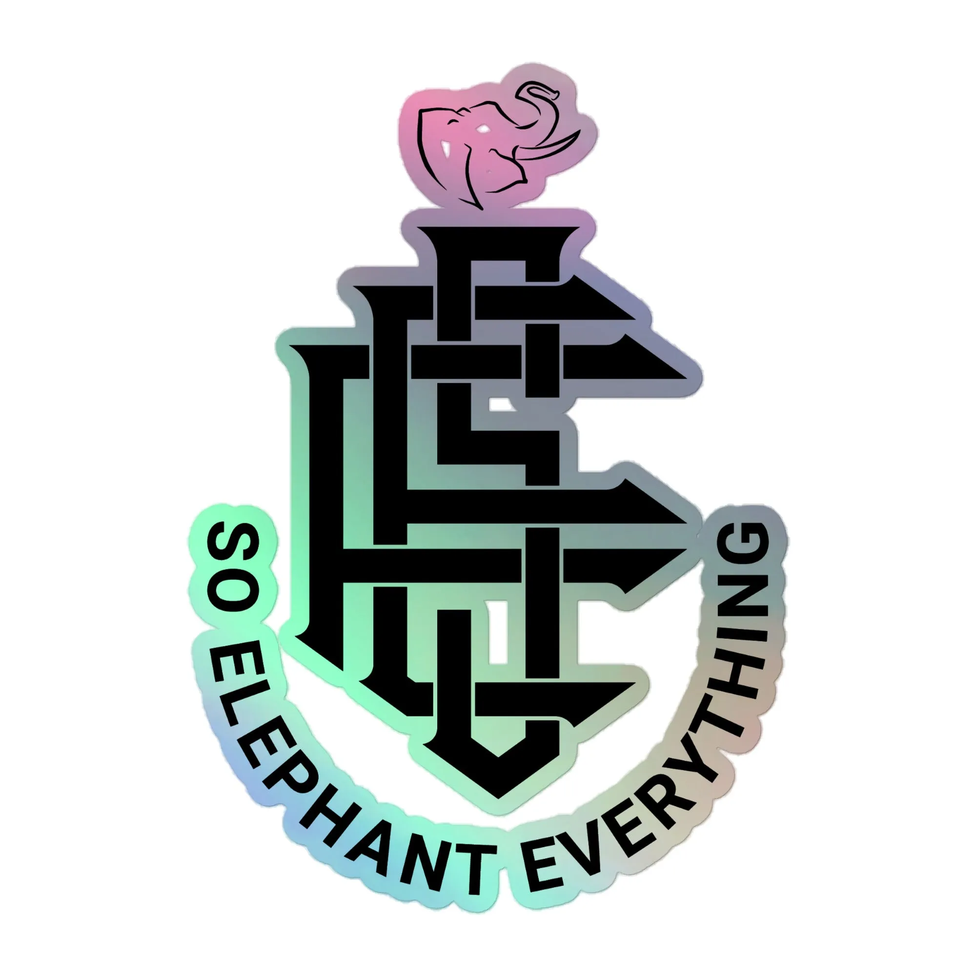 SO ELEPHANT HOLOGRAPHIC STICKERS